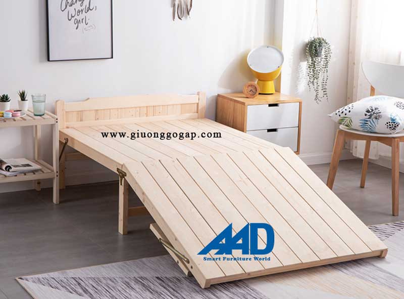 giường xếp gỗ đa năng